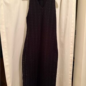 Chic Black Lace Midi Dress